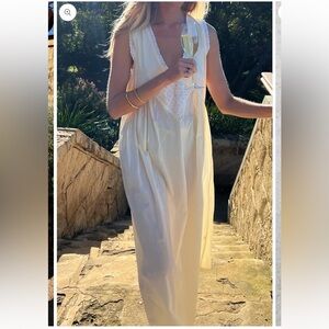 Laneway the label vintage cotton gown in butter yellow